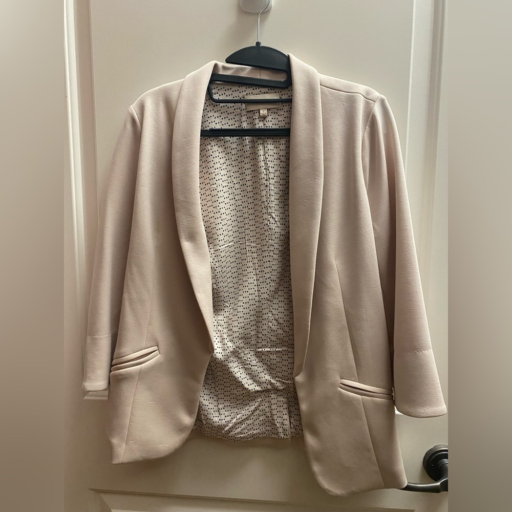 Sky Blue, Dust Pink Blazer